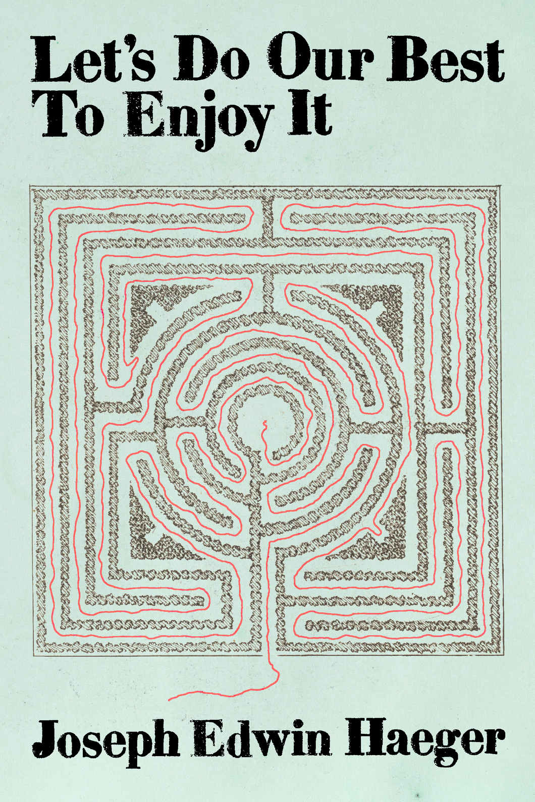 Let's Do Our Best to Enjoy It, by Joseph Edwin Haeger-Print Books-Bottlecap Press