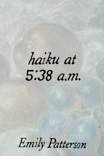 haiku at 5:38 a.m., by Emily Patterson-Print Books-Bottlecap Press